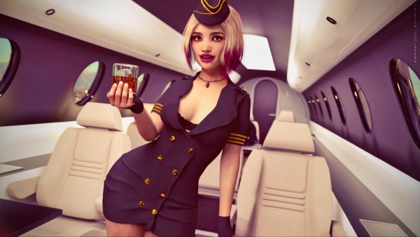 Stewardess Mimi — porn game