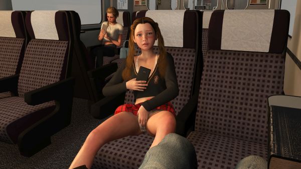A Girl on a Train — porn game