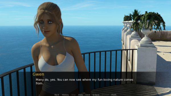 Holiday with Gwen — sex game